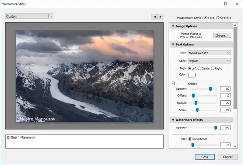 Как поставить водяные знаки на изображениях в Lightroom