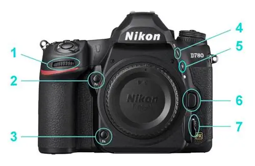 Передние кнопки Nikon D780