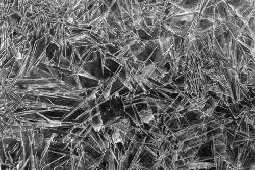 Текстура зубчатого льда вблизи