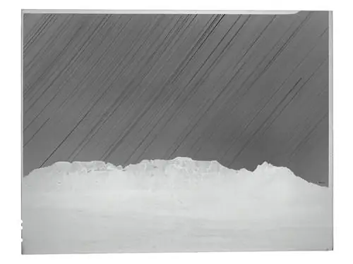 Негатив фотографии звездных следов над Сионом размером 11x14