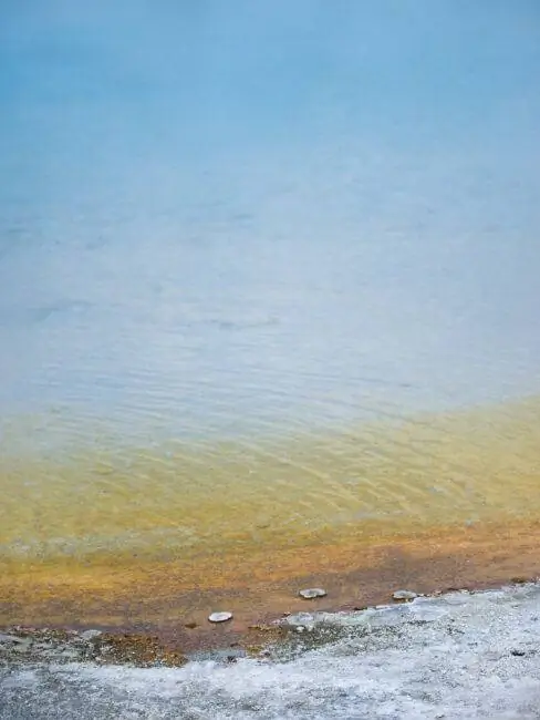 Градиент цвета горячих источников Йеллоустоуна