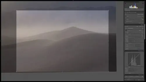 Диалоговое окно обрезки Lightroom Mesquite Dunes