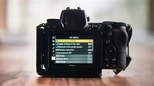 Пользовательское меню на Nikon Z7
