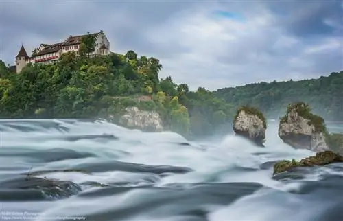 Рейнский водопад и замок Лауфен