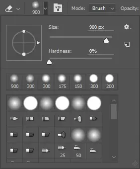 Кисть для стирания Photoshop