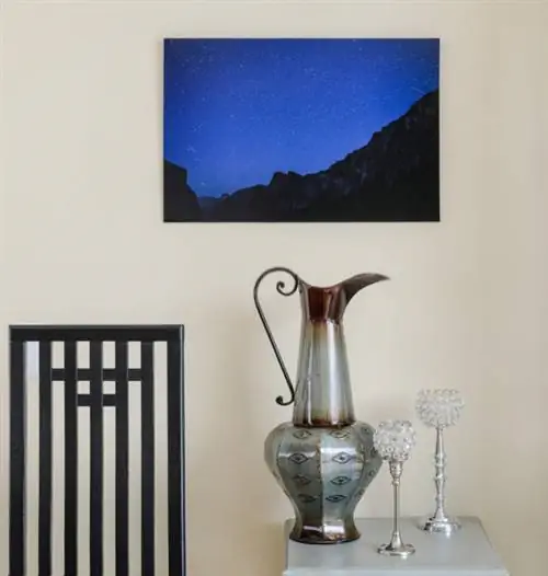 Образец фотографии печати на стене