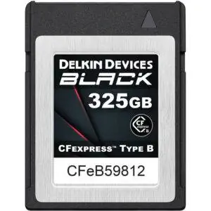 Устройства Delkin 325 ГБ ЧЕРНЫЙ CFexpress тип B