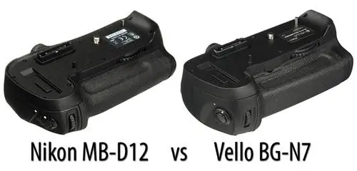 Nikon MB-D12 против Vello BG-N7 для Nikon D810