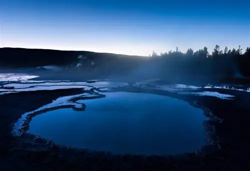 9. Бассейн сердца в сумерках, Йеллоустоун