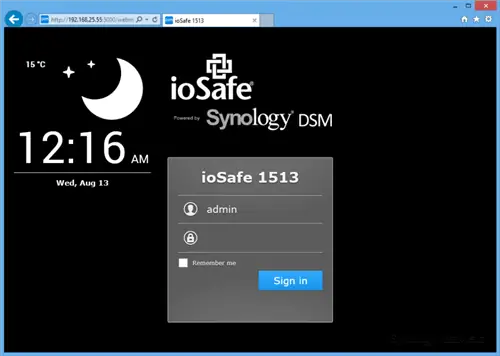 ioSafe 1513 Шаг 1