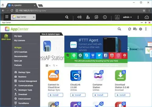 Центр приложений QNAP