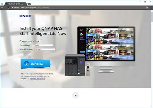 Начало веб-сайта QNAP 01