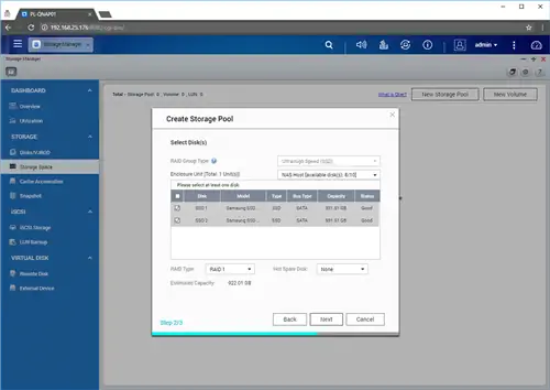 Менеджер хранения QNAP 03