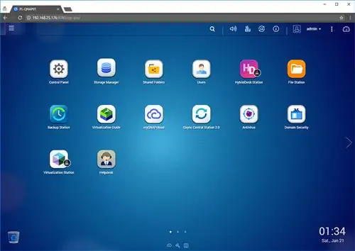 QNAP графический интерфейс