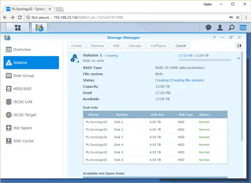 Том Synology RAID 10