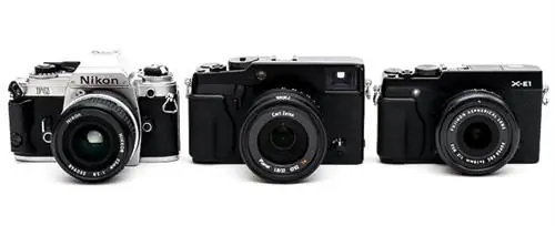 Nikon FG против Fuji X-Pro1 против Fuji X-E1