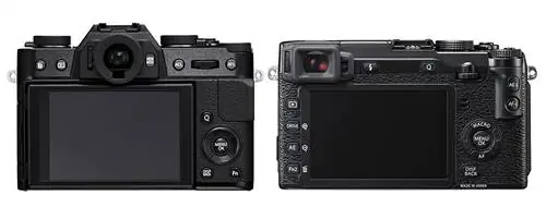 Fuji X-T10 против X-E2 Назад