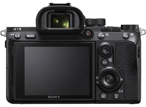 Sony A7 III сзади Sony A7 III сзади