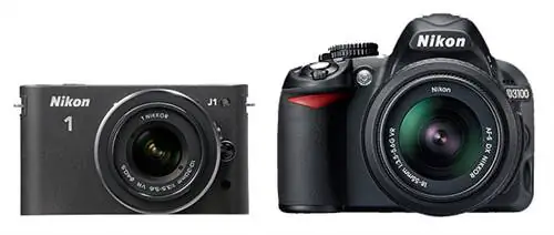 Никон J1 против D3100 Никон J1 против D3100