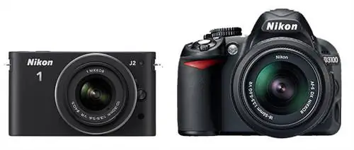 Никон J2 против D3100 Никон J2 против D3100