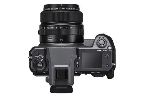 Fuji GFX 100, вид сверху