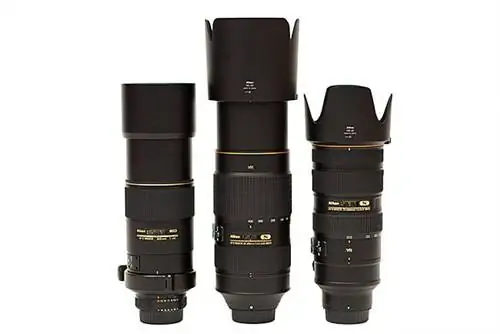 Nikon 300mm f/4D, Nikon 80-400 мм и Nikon 70-200 мм с блендами