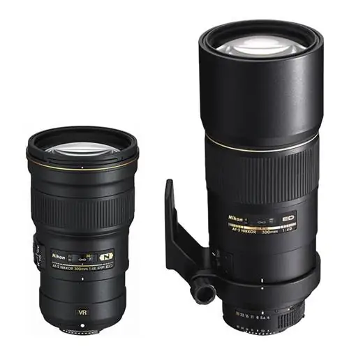 Nikkor 300mm f/4D IF-ED против Nikkor 300mm f/4E VR