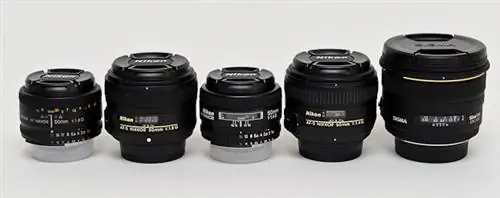 Объективы 50 мм в сравнении