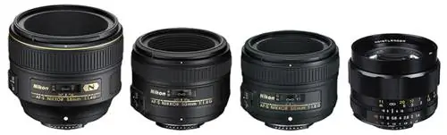 Nikon 58mm f/1.4G против 50mm f/1.4G против 50mm f/1.8G против Voigtlander 58mm f/1.4