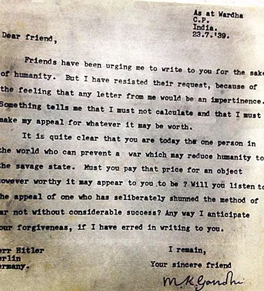 Письма Ганди к Гитлеру