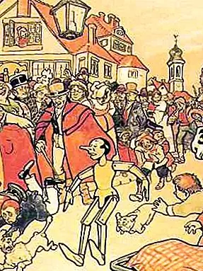 В «Первоначальной истории» Пиноккио убил «Криминал Джимини», «Снял с ног» и был повешен и оставлен мертвым