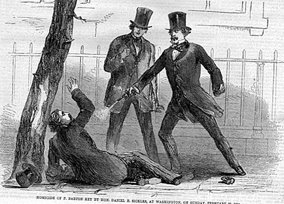 Первым человеком, использующим защиту временного безумия, был конгрессмен, который убил сына композитора «Звездное украшенное баннер»,