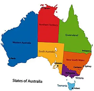 Происхождение имен государств и территорий Австралии (и их столиц)