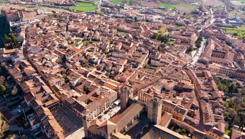 Вид с воздуха на Сигуэнсу (Гвадалахара)