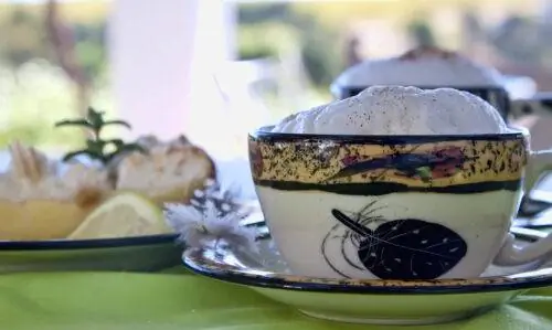 Капучино с чаем ройбуш.