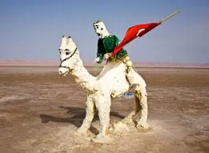 Соляная скульптура в пустыне