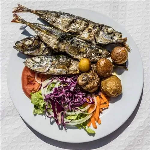 Жареные сардины от Nuno's.