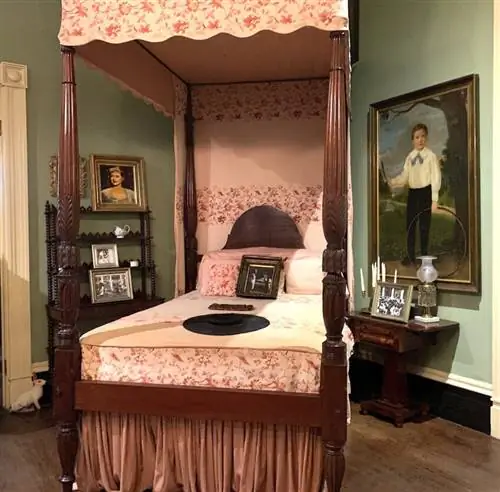 Спальня, где Бетт Дэвис спала во время съемок в Houmas House.