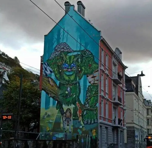 Стрит-арт в Бергене
