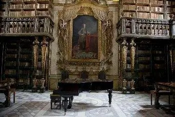 Библиотека Джоанины в Коимбре, Португалия. На фото Пол Шоул.