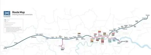 Crossrail Route под Лондоном