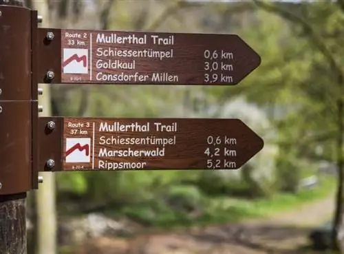 Все маршруты обозначены указателями, поэтому шансы заблудиться равны нулю.