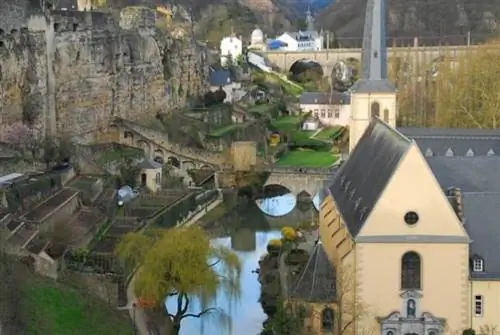 Вид с Chemin De La Corniche в Люксембурге.