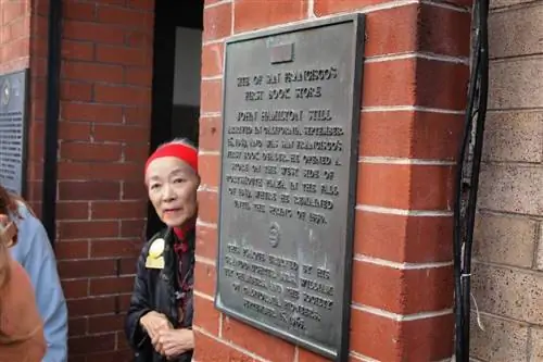 Дороти Куонг рассказывает об истории китайского квартала во время тура Wok Wiz Chinatown Tour.