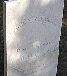 Надгробие Джона Ньюкомба, «старого устрицы из Веллфлита».