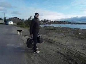 Ожидание лодки на Соловецких островах.