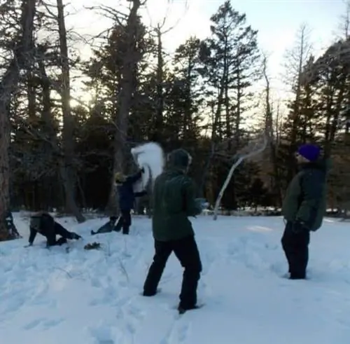 Снежный бой.