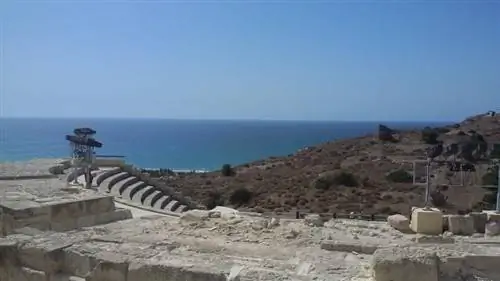 Пляж Курион, Кипр, когда-то римский театр.