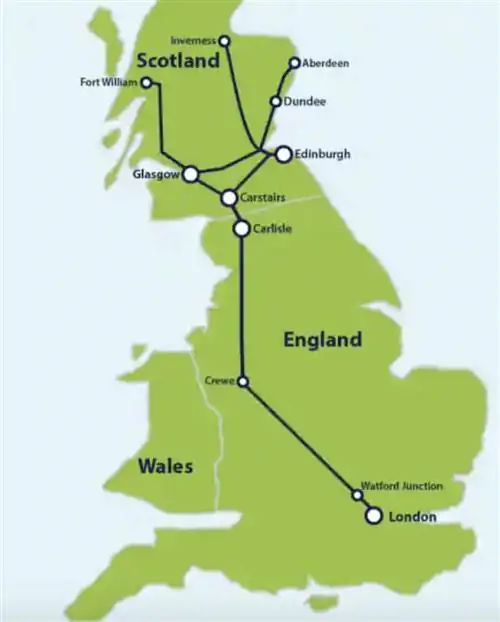 Маршрут спящего Каледонии.