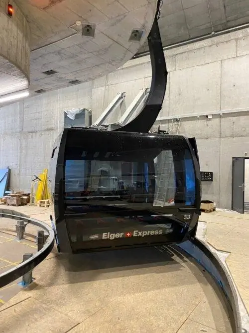 Проект канатной дороги V. v bahn baustelle eiger express гондель &copy; Jungfraubahnen 2019